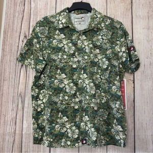 Canada Weather Gear Mens Vented Floral Camou performance shirt size Medium